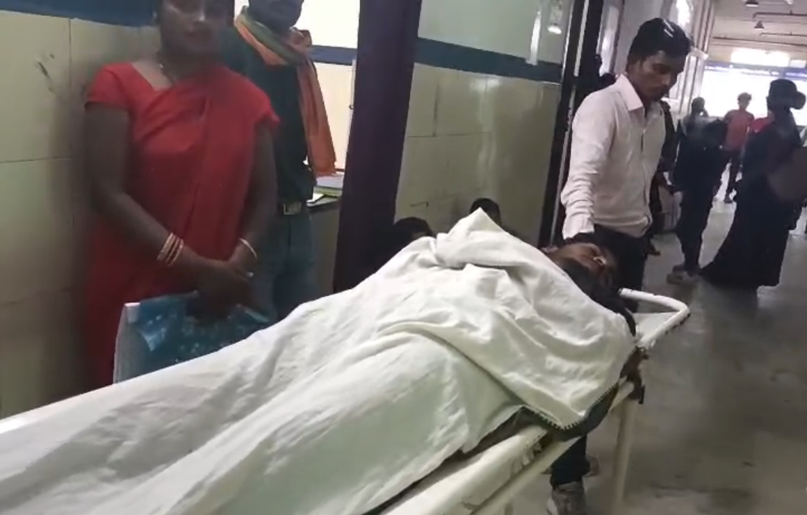Injured Chandan Kumar Chaudhar