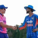 India bat first in five-over shootout against Japan